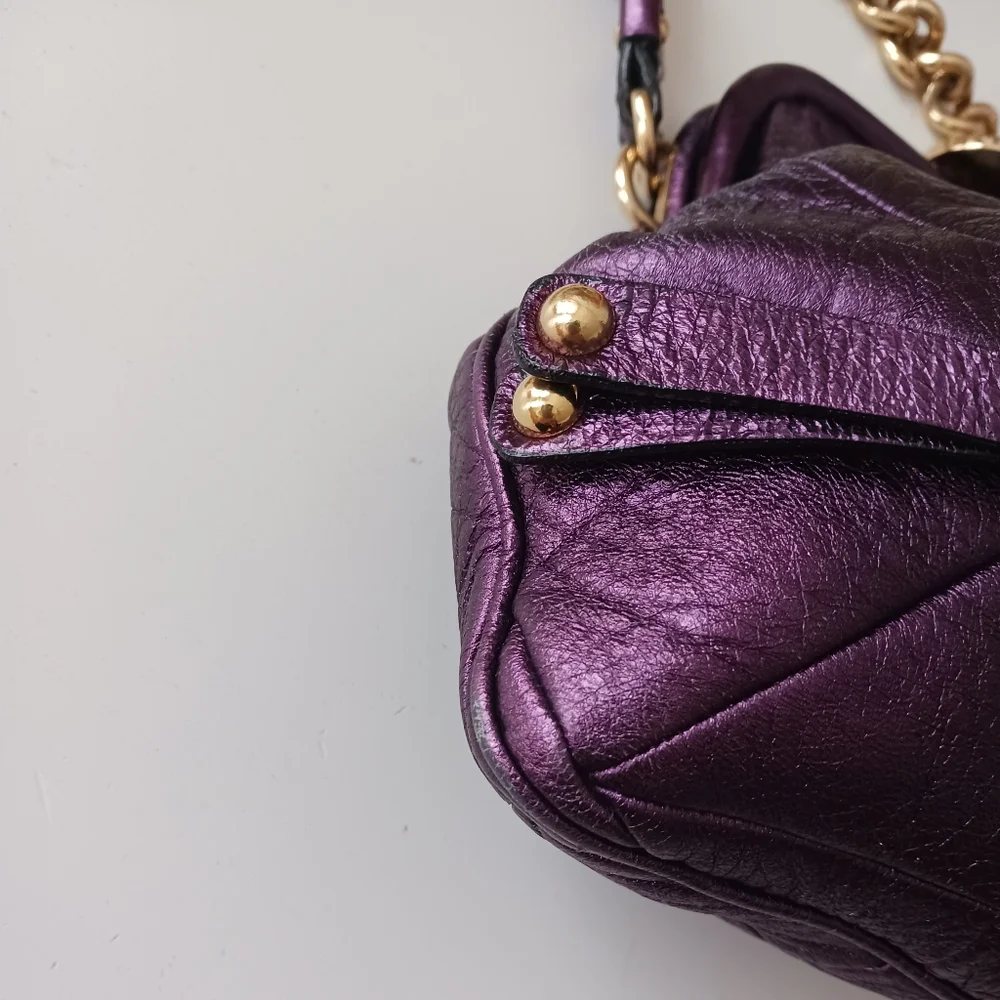 Marc Jacobs Vintage Quilted Purple Shoulder Bag - Picture 13 of 16